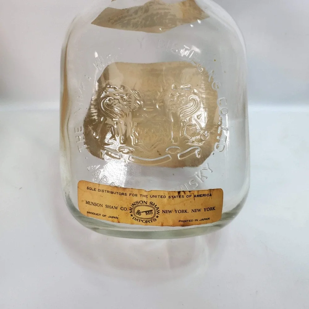 Nikka Whisky G&G Gold Samurai Helmet Armor Decanter‎ Bottle Japan Empty VTG